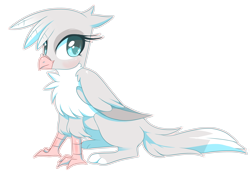 Size: 5025x3496 | Tagged: safe, artist:sorasku, oc, oc only, griffon, absurd resolution, female, simple background, sitting, solo, transparent background