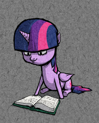 Size: 809x1000 | Tagged: safe, artist:dalapony, twilight sparkle, twilight sparkle (alicorn), alicorn, pony, book, reading, solo, style emulation, the legend of zelda, the legend of zelda: the wind waker