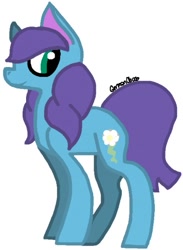 Size: 365x500 | Tagged: safe, artist:germanchoco, oc, oc only, oc:roxy impelheart, earth pony, pony, simple background, solo, white background