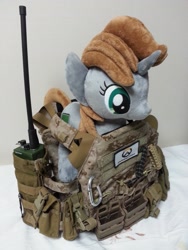 Size: 2448x3264 | Tagged: artist needed, safe, oc, oc only, oc:littlepip, pony, unicorn, fallout equestria, clothes, fanfic, female, irl, mare, photo, plushie, solo