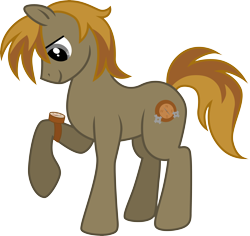 Size: 5892x5556 | Tagged: safe, artist:chimajra, oc, oc only, oc:copper compass, earth pony, pony, absurd resolution, male, simple background, solo, stallion, transparent background, watch, wristwatch