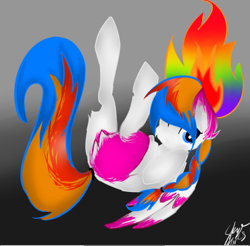 Size: 500x491 | Tagged: artist needed, source needed, safe, oc, oc only, oc:color flare, pegasus, pony, recolor, solo