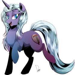 Size: 1739x1732 | Tagged: safe, artist:dormin-dim, oc, oc only, oc:quartz symphony, pony, unicorn, female, mare, open mouth, raised hoof, simple background, solo, transparent background