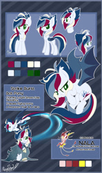 Size: 2494x4215 | Tagged: safe, artist:nuryndork, oc, oc only, oc:nala, oc:strike burst, bat pony, pony, absurd resolution, duo, reference sheet