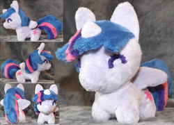 Size: 2288x1649 | Tagged: safe, artist:salty-bacon, twilight sparkle, twilight sparkle (alicorn), alicorn, pony, chibi, eyes closed, female, irl, mare, photo, plushie, solo