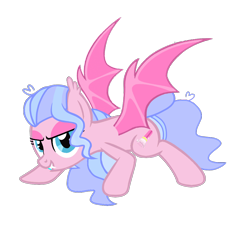 Size: 1000x1100 | Tagged: safe, artist:cloiepony, oc, oc only, oc:glitzy glam, bat pony, pony, base used, female, mare, simple background, solo, transparent background