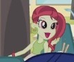 Size: 108x91 | Tagged: safe, screencap, rose heart, earth pony, pony, equestria girls, equestria girls (movie), background human, bracelet, chopsticks, cropped, jewelry, open mouth, picture for breezies, solo