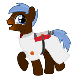 Size: 1600x1600 | Tagged: safe, artist:peternators, oc, oc only, oc:any pony, earth pony, pony, male, medic, necktie, simple background, solo, stallion, team fortress 2, transparent background