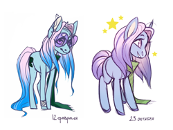 Size: 1024x768 | Tagged: safe, artist:kapusha-blr, oc, oc only, pony, unicorn, artist progress, clothes, glasses, scarf