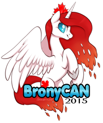 Size: 836x1000 | Tagged: safe, artist:onnanoko, oc, oc only, oc:princess apricity, alicorn, pony, alicorn oc, bronycan, canada, leaf, maple leaf, maple syrup, mascot, simple background, solo, syrup, transparent background