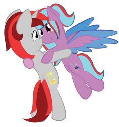 Size: 3000x3195 | Tagged: safe, artist:phinpie, oc, oc only, oc:star beats, oc:zenatura, pegasus, pony, unicorn, cutie mark, dancing, female, mare, simple background, transparent background, vector