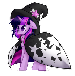 Size: 1024x1043 | Tagged: safe, artist:xxdarkmindxx, twilight sparkle, twilight sparkle (alicorn), alicorn, pony, clothes, costume, hat, simple background, solo, transparent background, wizard hat