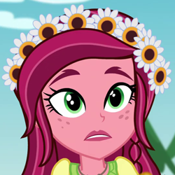 Size: 540x540 | Tagged: safe, screencap, gloriosa daisy, equestria girls, legend of everfree, cropped, solo