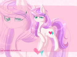 Size: 3000x2232 | Tagged: safe, artist:little-sketches, oc, oc only, oc:shiny heart, pony, unicorn, female, high res, mare, offspring, parent:princess cadance, parent:shining armor, parents:shiningcadance, solo