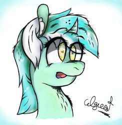 Size: 669x686 | Tagged: safe, artist:colgreat, lyra heartstrings, pony, unicorn, female, mare, solo