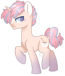 Size: 2464x2904 | Tagged: safe, artist:hawthornss, oc, oc only, oc:temporary fix, pony, unicorn, frown, gradient hooves, looking at you, simple background, solo, transparent background