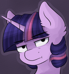 Size: 800x860 | Tagged: safe, artist:spirit-dude, twilight sparkle, pony, solo, unamused