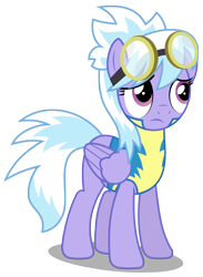 Size: 2196x3000 | Tagged: safe, artist:brony-works, cloudchaser, pony, clothes, high res, simple background, solo, transparent background, uniform, vector, wonderbolt trainee uniform