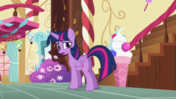 Size: 1280x720 | Tagged: safe, screencap, twilight sparkle, twilight sparkle (alicorn), alicorn, pony, party pooped, female, mare, plot, solo