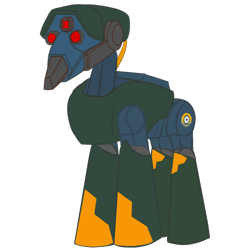 Size: 2048x2048 | Tagged: safe, artist:b1battledroid, pony, droid, general, ponified, simple background, solo, star wars, super tactical droid, transparent background