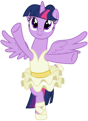 Size: 2200x3000 | Tagged: safe, artist:cheezedoodle96, twilight sparkle, twilight sparkle (alicorn), alicorn, pony, a royal problem, .svg available, alternate hairstyle, balancing, ballerina, clothes, cute, female, mare, simple background, skirt, solo, spread wings, svg, transparent background, tutu, twiabetes, twilarina, vector, wings