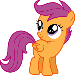 Size: 890x897 | Tagged: safe, scootaloo, pony, simple background, solo, transparent background, vector