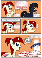 Size: 4000x5500 | Tagged: safe, artist:pananovich, oc, oc only, oc:shadowmoon, oc:silver draw, pegasus, pony, unicorn, comic:b.d.s.m., absurd resolution, comic, cutie mark, dialogue, female, freckles, male, mare, shadraw, stallion