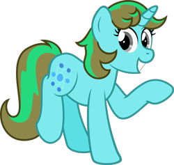 Size: 3169x3000 | Tagged: safe, artist:sollace, oc, oc only, oc:sollace, pony, cutie mark, raised hoof, simple background, smiling, solo, transparent background, vector, waving