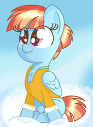 Size: 2101x2875 | Tagged: safe, artist:pastelhorses, windy whistles, pony, chest fluff, cute, solo, windybetes