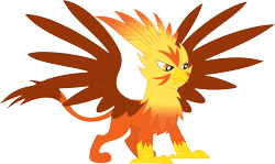 Size: 3575x2124 | Tagged: safe, artist:porygon2z, oc, oc only, oc:blaze, griffon, simple background, solo, transparent background