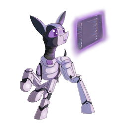 Size: 1528x1528 | Tagged: safe, artist:beardie, edit, oc, oc only, oc:m.p.c.p.a., robot, discord (program), simple background, solo, transparent background