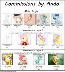 Size: 2000x2211 | Tagged: safe, artist:ando, pony, advertisement, commission, commission info, commission prices