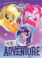 Size: 362x499 | Tagged: safe, derpibooru import, applejack, pinkie pie, twilight sparkle, twilight sparkle (alicorn), alicorn, earth pony, pony, my little pony: the movie, amazon.com, cardboard twilight, hello adventure, official, united kingdom