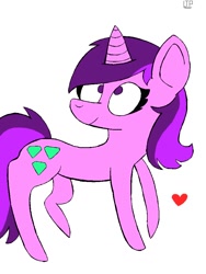 Size: 768x1024 | Tagged: safe, artist:zealouszoologist, amethyst star, sparkler, heart, solo