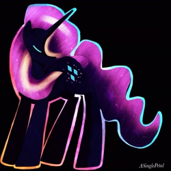 Size: 2048x2048 | Tagged: safe, artist:asinglepetal, nightmare rarity, pony, unicorn, female, mare, solo