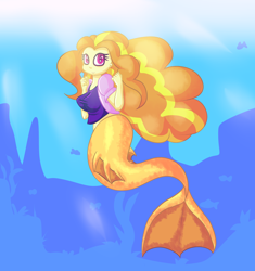 Size: 1024x1089 | Tagged: safe, artist:breeoche, adagio dazzle, mermaid, equestria girls, female, mermaidized, solo