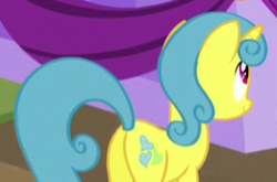 Size: 261x172 | Tagged: safe, screencap, lemon hearts, pony, unicorn, brotherhooves social, cropped, female, mare, plot, solo