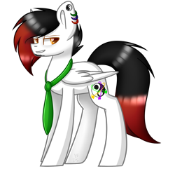 Size: 1495x1440 | Tagged: safe, artist:despotshy, oc, oc only, oc:alkia, pegasus, pony, male, necktie, simple background, solo, stallion, transparent background