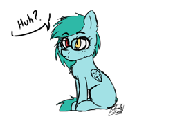 Size: 477x341 | Tagged: safe, artist:pinkcloudhugger, oc, oc only, oc:candy cloud, pegasus, pony, female, glasses, heterochromia, mare, solo