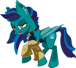 Size: 5714x5151 | Tagged: safe, artist:alexa fox, oc, oc only, oc:midnight beacon, bat pony, pony, absurd resolution, clothes, collar, crescent moon, cutie mark, fangs, female, lidded eyes, moon, robe, solo