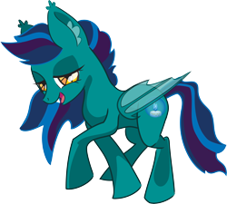 Size: 5714x5151 | Tagged: safe, artist:alexa fox, oc, oc only, oc:midnight beacon, bat pony, pony, absurd resolution, cutie mark, fangs, female, lidded eyes, solo