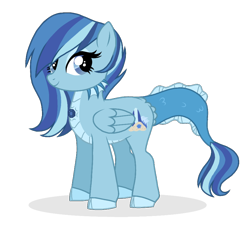 Size: 922x834 | Tagged: safe, artist:unoriginai, oc, oc only, oc:seatide sonnet, hippocampus, hybrid, merpony, cute, female, mare, offspring, parent:flash sentry, parent:sonata dusk, parents:senata, simple background, transparent background