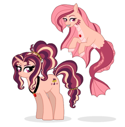 Size: 990x1006 | Tagged: safe, artist:unoriginai, oc, oc only, oc:allegro inferno, pony, siren, cute, female, magical lesbian spawn, mare, offspring, parent:adagio dazzle, parent:aria blaze, parents:adaria, simple background, transparent background