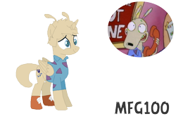 Size: 744x512 | Tagged: safe, artist:mixelfangirl100, pony, ponified, rocko, rocko's modern life