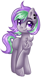 Size: 569x1061 | Tagged: safe, artist:sketchyhowl, oc, oc only, oc:grape grass, earth pony, pony, female, mare, simple background, solo, transparent background