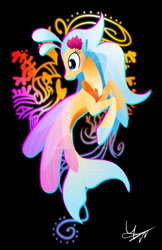 Size: 800x1236 | Tagged: safe, artist:ii-art, princess skystar, seapony (g4), my little pony: the movie, black background, shirt design, simple background, solo