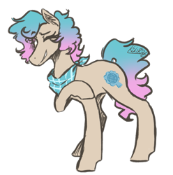 Size: 663x669 | Tagged: safe, artist:kikirdcz, oc, oc only, earth pony, pony, female, hoers, mare, one eye closed, simple background, solo, transparent background, wink