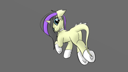 Size: 1280x720 | Tagged: safe, oc, oc only, oc:banana peel, dracony, hybrid, pony, cute, female, horn, mare, solo