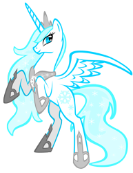 Size: 2033x2627 | Tagged: safe, artist:auveiss, oc, oc only, oc:princess shimmerflake, alicorn, pony, alicorn oc, simple background, solo, transparent background, vector