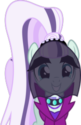 Size: 3249x5000 | Tagged: safe, artist:dashiesparkle, coloratura, the mane attraction, absurd resolution, clothes, countess coloratura, looking at you, simple background, solo, transparent background, vector, veil